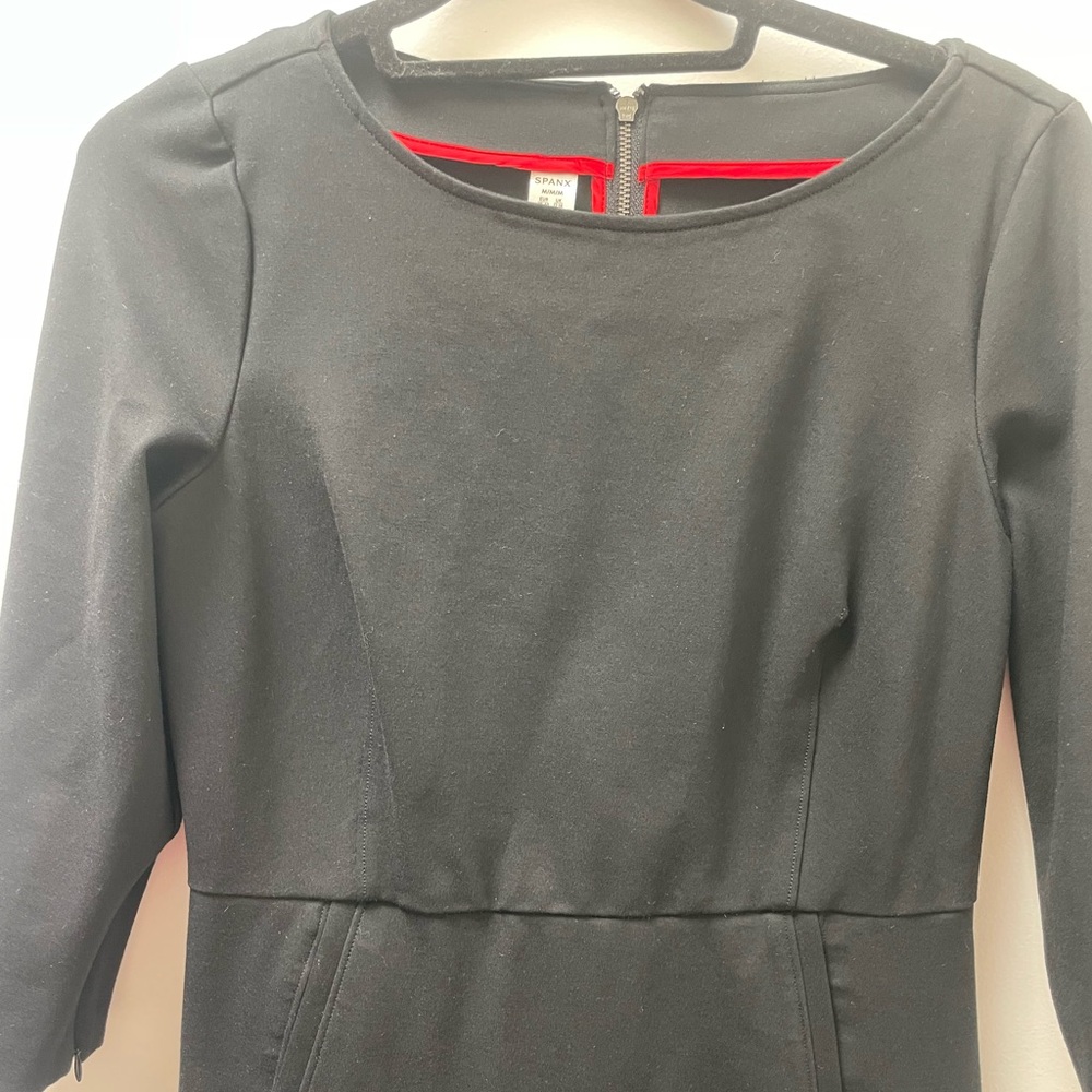 SPANX The Perfect Shift Dress A-Line Black Like New - Picture 5 of 10